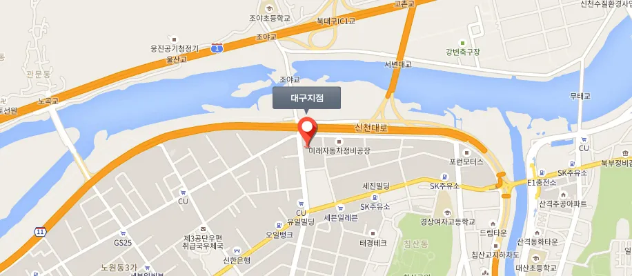 대구지점 위치 지도