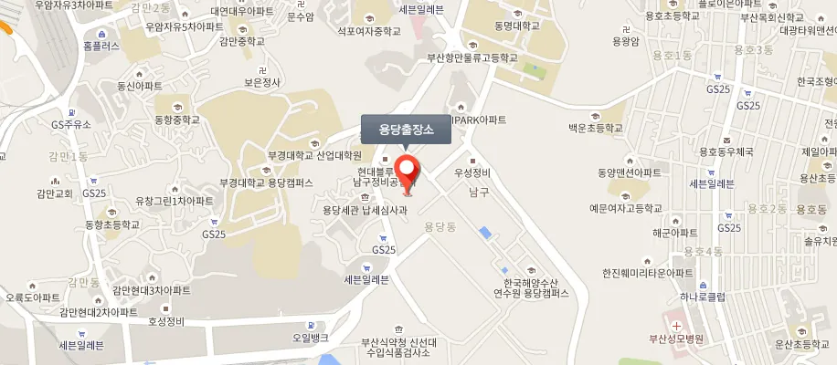 용당출장소 위치 지도