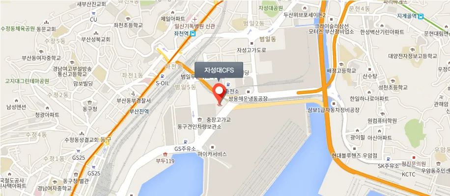 자성대CFS 위치 지도