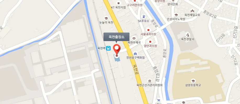 옥천출장소 위치 지도